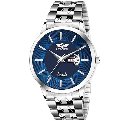 Analogue Day & Date Blue Slim DIAL Men Watch LF-9019-D
