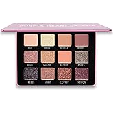 Lamora Pink Eyeshadow Palette - 12 Soft Mauve Rose Shadows, Multi-Use Eye Makeup Palette with Matte & Shimmer Finishes, Ultra-Blendable Everyday Neutrals, Long-lasting Wear, Travel Makeup with Mirror