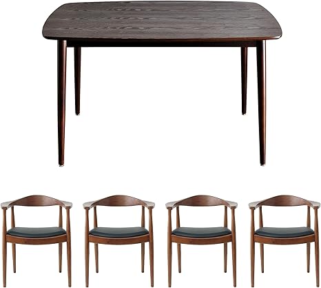 Amazon 北欧家具 ダイニングテーブルセット ウッド 1 75cm ザ チェア マット仕上げ ハンス j ウェグナー 4人掛け 4人 4脚 ダイニングテーブル 5点セット 木製 チェア 北欧 デザイナーズ ダークブラウン ブラウン ダイニングセット オンライン通販 Amazon 北欧家具 ダイニングテーブルセット ウッド 1 75cm ザ チェア マット仕上げ ハンス j ウェグナー 4人掛け 4人 4脚 ダイニングテーブル 5点セット 木製 チェア 北欧 デザイナーズ ダークブラウン ブラウン ダイニングセット オンライン通販