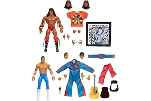 Mattel WWE Coliseum Collection Action Figure 2-Pack, Set with Ultimate Warrior & Honky Tonk Man 6-inch Collectibles & Accessories Including Swappable Parts (Amazon Exclusive)
