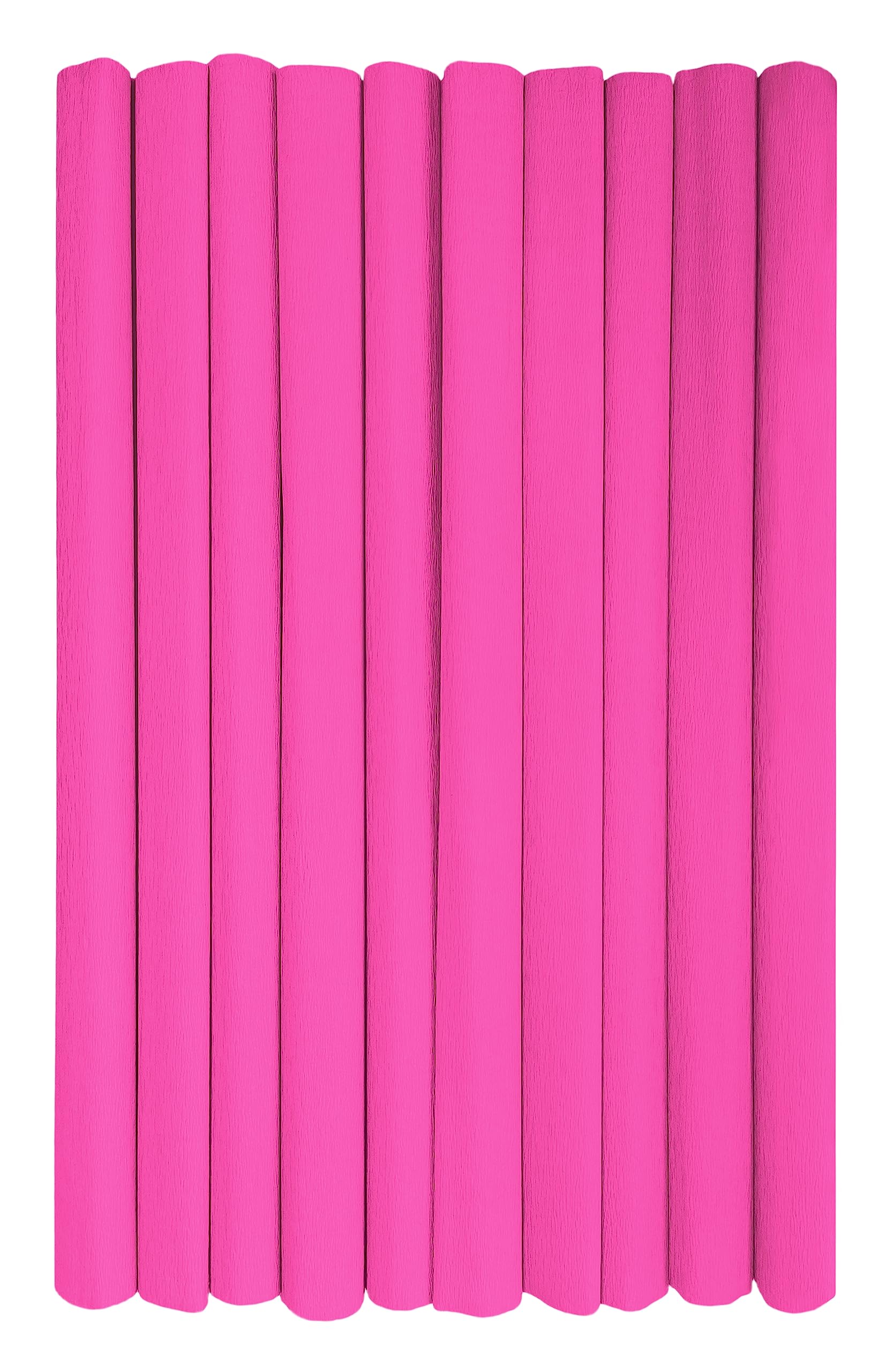 Interdruk - Crepe Paper Rolls for Kids, DIY and Decorations - Pack of 10 Reels (50cm x 200cm, 28g/m2) - 11 Light Pink