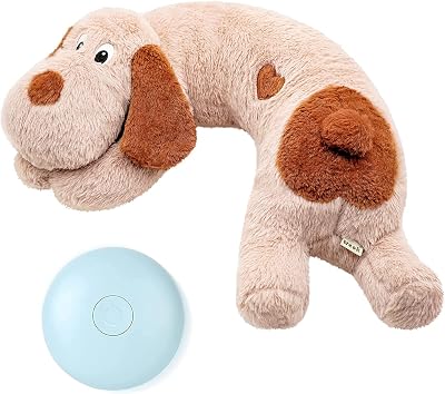 WEOK Heartbeat Toy for Dogs Anxiety Relief Plush Puppy Toy Calming Aid