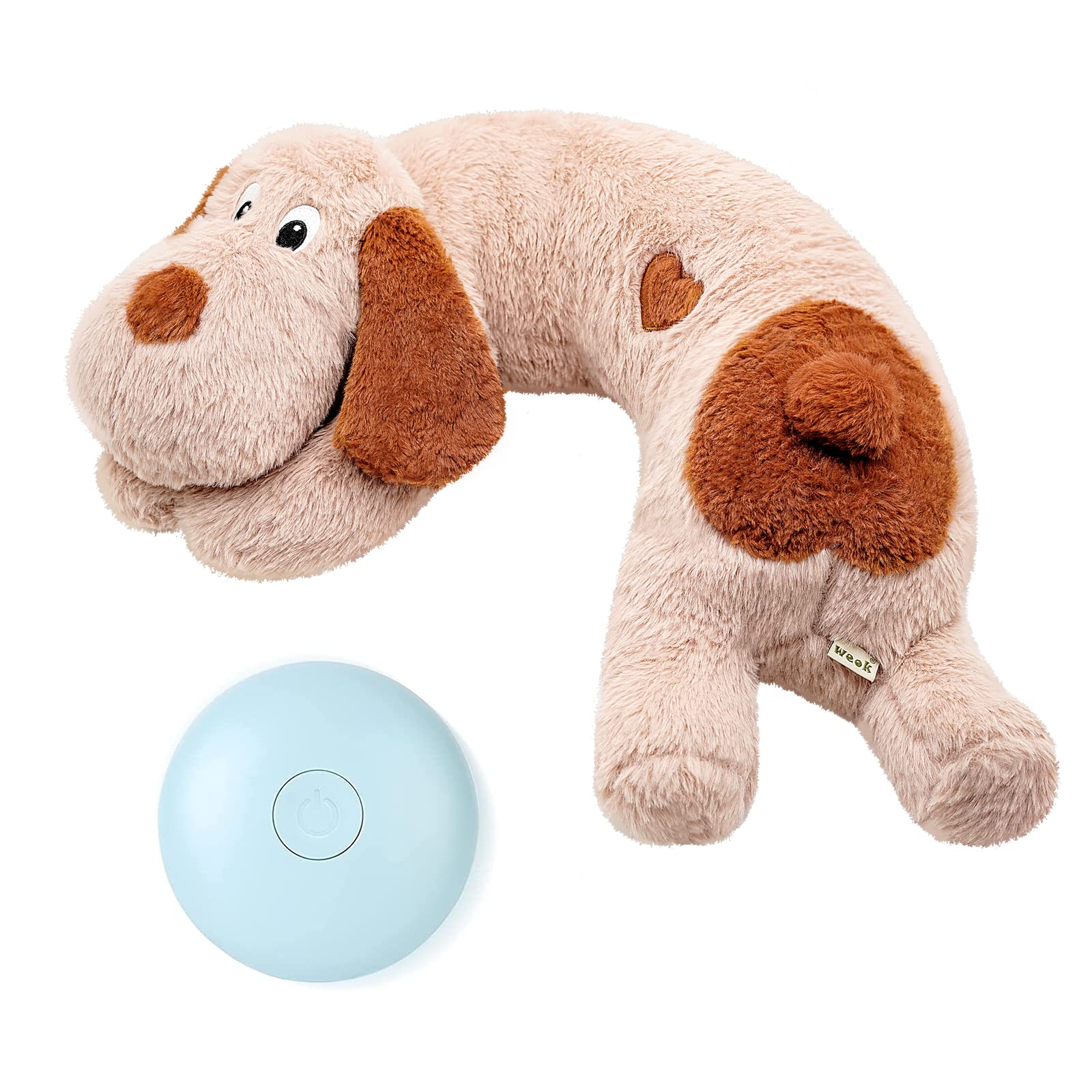 WEOK Heartbeat toy for Puppy, Puppy Toys for Dogs Anxiety Relief Behavioral Aid, Dog Plush Toy with Heartbeat for Dogs Cats Pets Separation Anxiety Calming