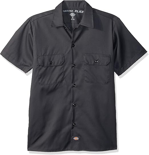 dickies slim work shirt