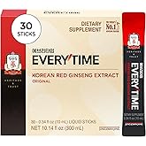 JUNG KWAN JANG Everytime Korean Red Ginseng Extract Stick 3,000mg Original - Adaptogen Energy Drink Liquid Stick Supplements - Energy Boost & Immune Support, Caffeine Free (30 Sticks)