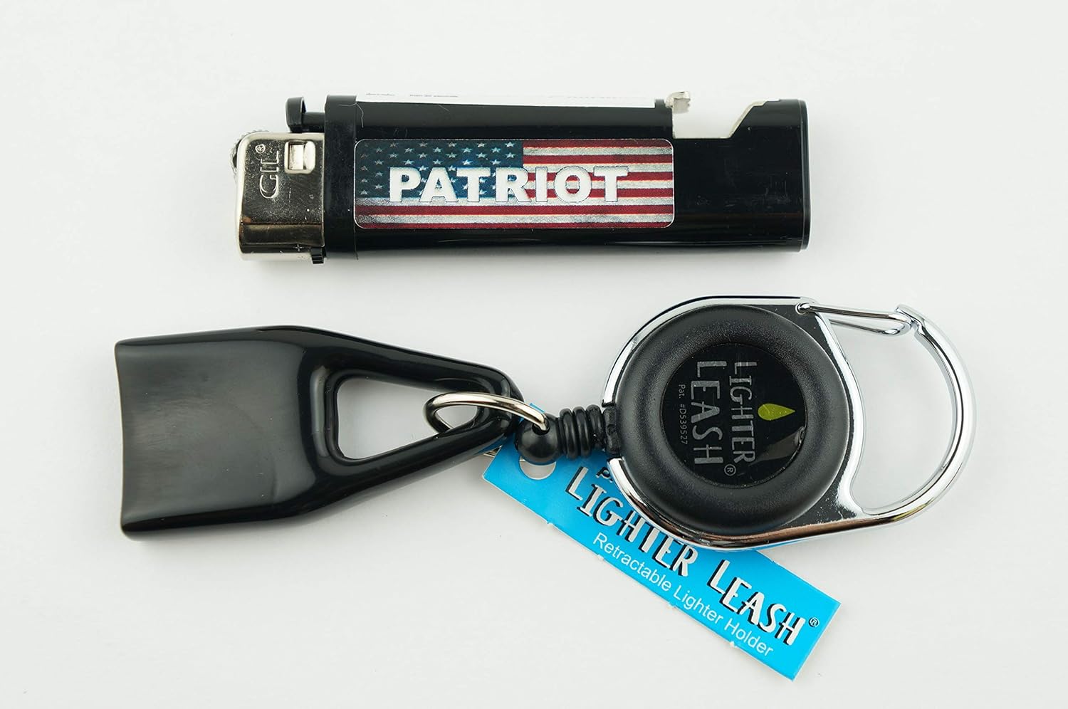 Bundle 2 Items Lighter Leash Premium Clip and Patriot Lighter with Opener Health