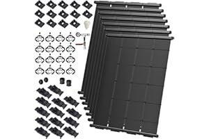 SOLARPOOLSUPPLY SwimJoy Industrial Grade DIY Solar Pool Heater Kit - Superior High-Wind Mounting System - 20+ Year Life Expectancy (7-4'x12.5' / 350 Square Feet)