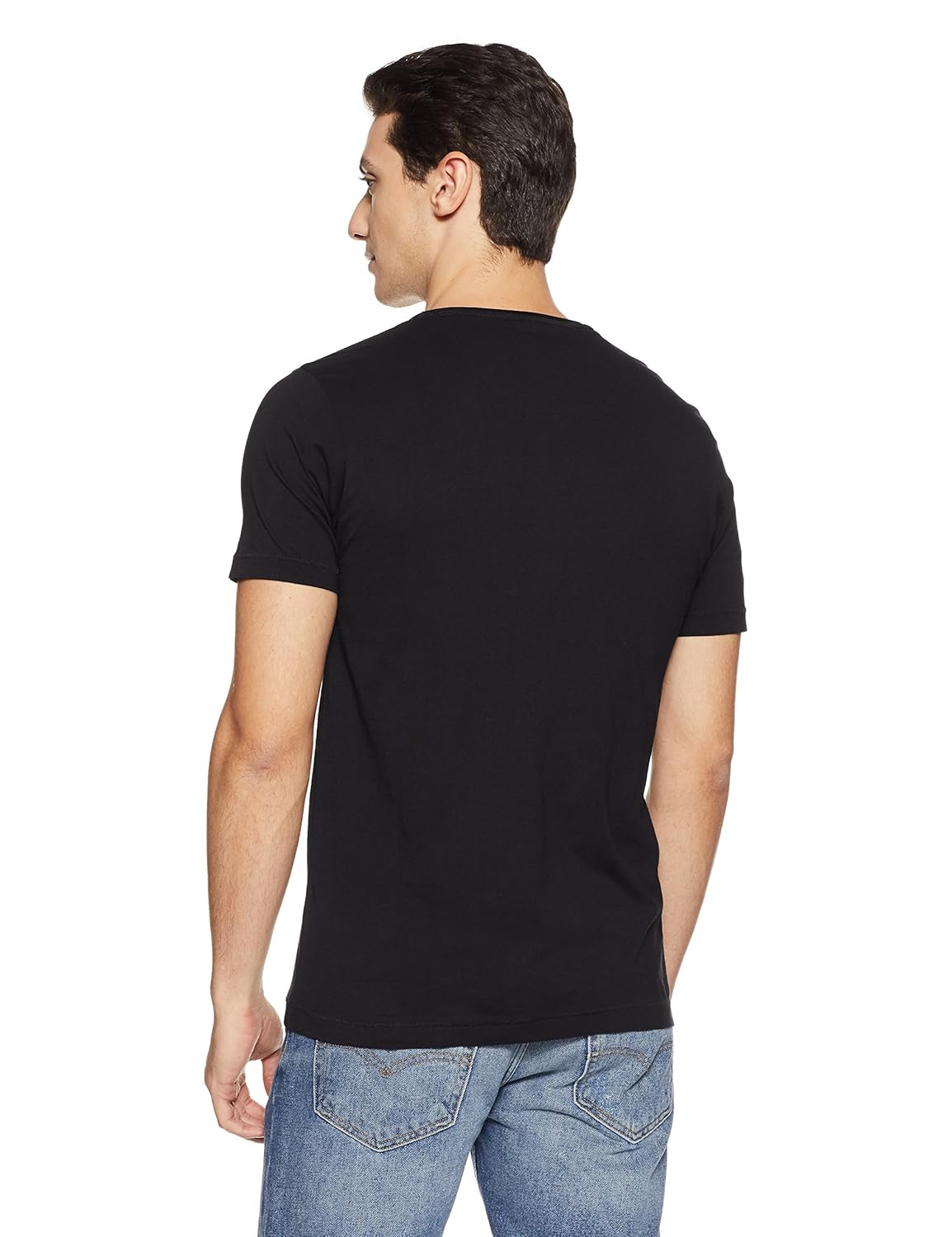 flying machine men's plain slim fit t-shirt
