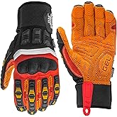 Cestus 8032, Impact Gloves with Grip, Gel Padded Palm, Polycarbonate Knuckle, Heavy Duty Safety Work Gloves