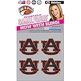 Fan-A-Peel Auburn Waterless Temporary Tattoos - Hypoallergenic Peel and Stick Waterproof Temporary Tattoos, Glitter - Officially Licensed