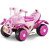 Kid Trax Toddler Disney Princess Electric Quad Ride On Toy, Kids 1.5-3 Years Old, 6 Volt Battery and Charger Included, Max We