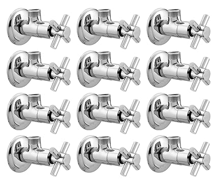 Snowbell Angle Cock Corsa Brass Chrome Plated - Set of 12