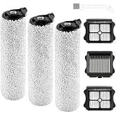 Klypticfit Repalcement Brush Roller &amp; HEPA Filters Kit for Tineco S3 | 6-Pack includes 3 brush rollers and 3 filters. Compatible with Tineco iFloor 3 and Floor ONE S3 cordless wet dry vacuums.