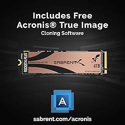 SABRENT 4TB Rocket 4 Plus NVMe 4.0 Gen4 PCIe M.2