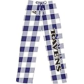 FOCO Pick Your NFL Team Gingham Checkered Pattern Women's Pajama Lounge Pants with Pockets and Drawstring Tie, Multicolor