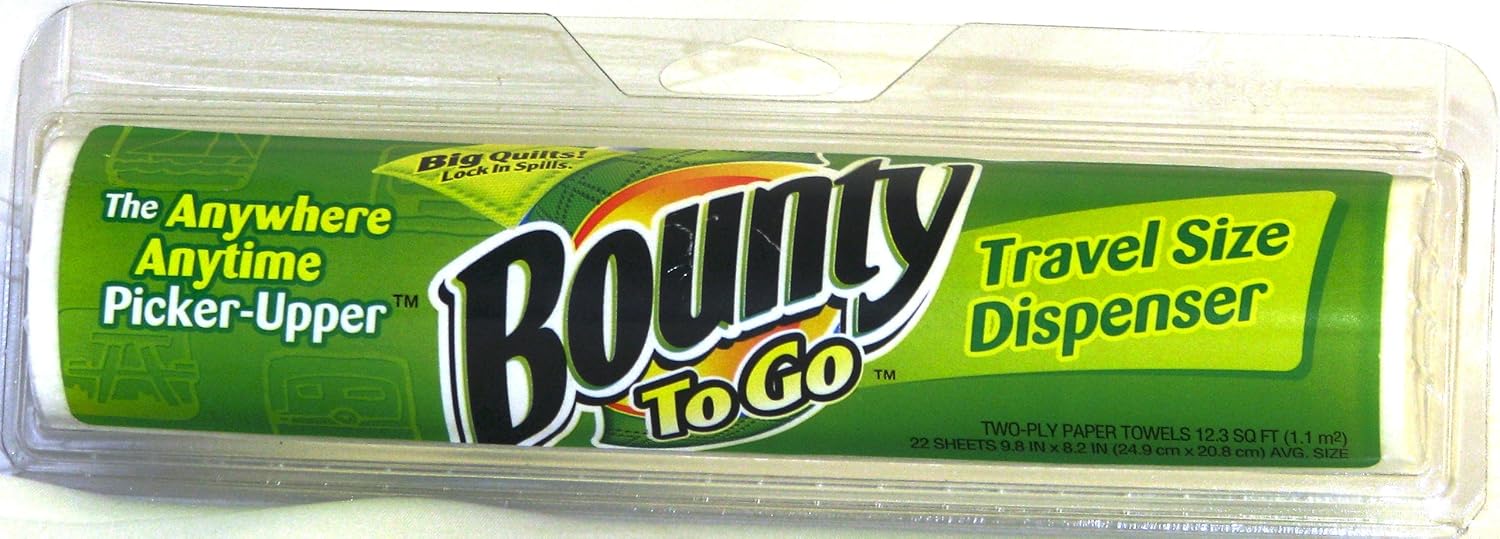 Bounty To Go Singles Haltbarkeit Und Saugkraft Papierhandtuch Reisegrosse Tischabroller 1 Rolle Amazon De Kuche Haushalt