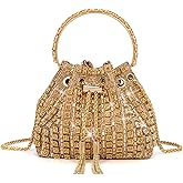 Sweetovo Sparkly Diamond Evening Bag Clutch Purses for Women Rhinestone Purse Glitter Handbag for Party Prom Cocktail Wedding