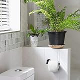 HITSLAM Black Wall Mounted Toilet Roll Holder SUS 304 Stainless Steel 2 Pack view 9