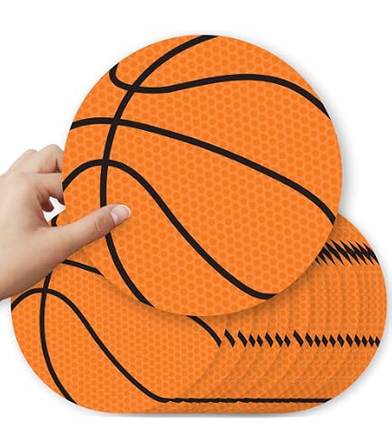 Beistle Basketball-Ausschnitte – 12 Stück, 34,3 Cm Durchmesser, Doppelseitig Bedruckt, Aus Karton