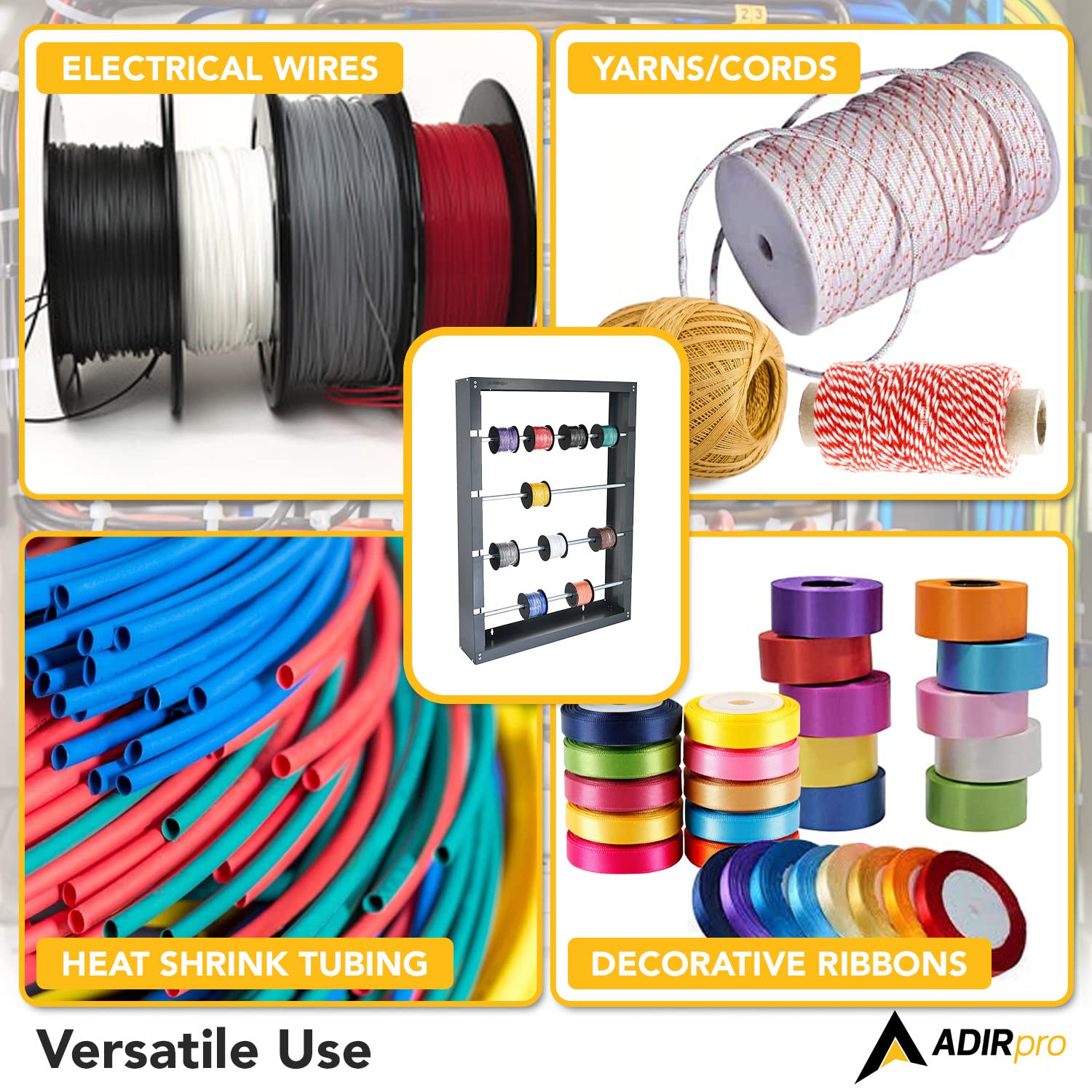 Mua AdirPro Wire Spool Rack - Superior Strength Wire/Cable Dispenser ...