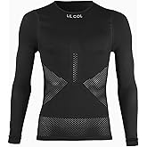 LE COL Unisex Pro Mesh Long Sleeve Base Layer | Breathable Cycling Undershirt | Light, Quick Dry, Snug Fit | SM/LXL