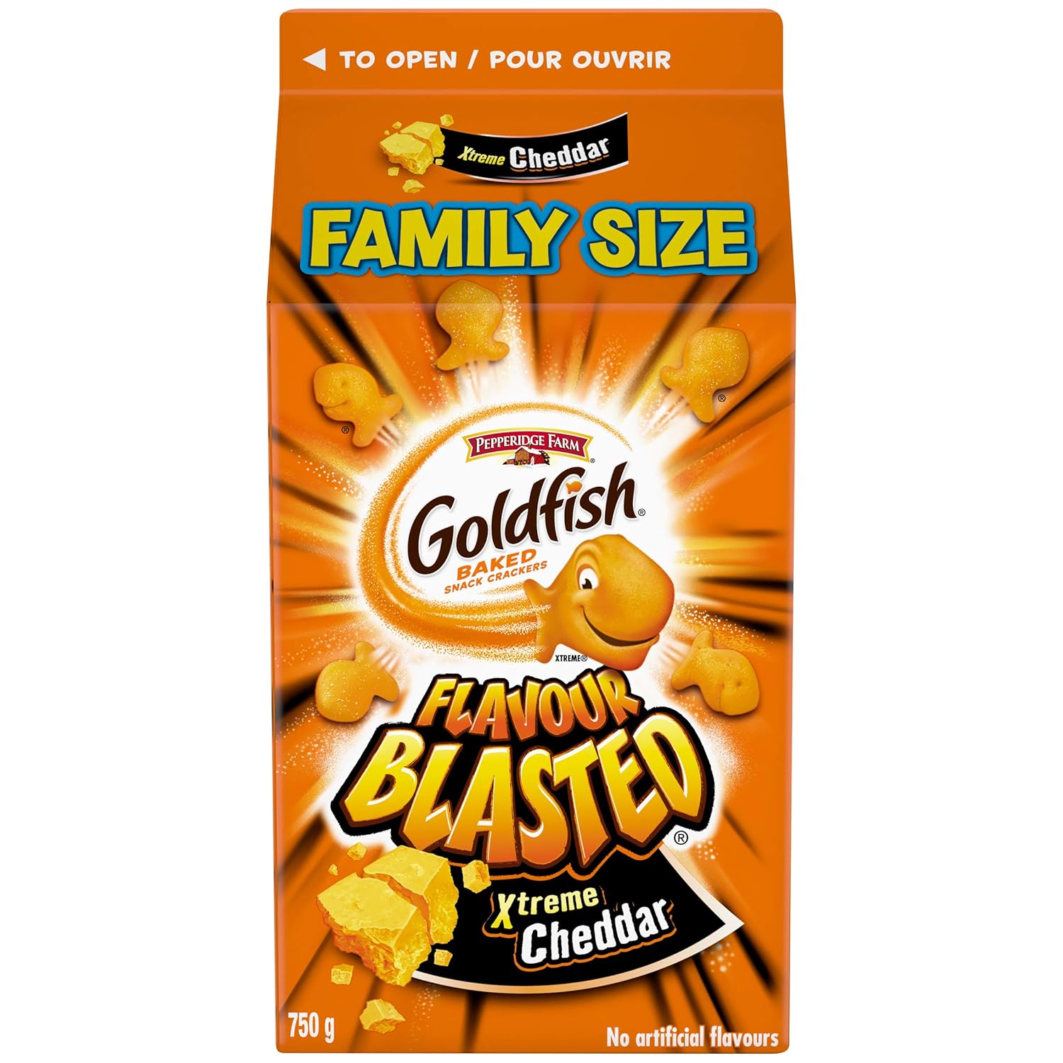 Goldfish Flavour Blasted Xtreme Cheddar Crackers, 750g/26.5