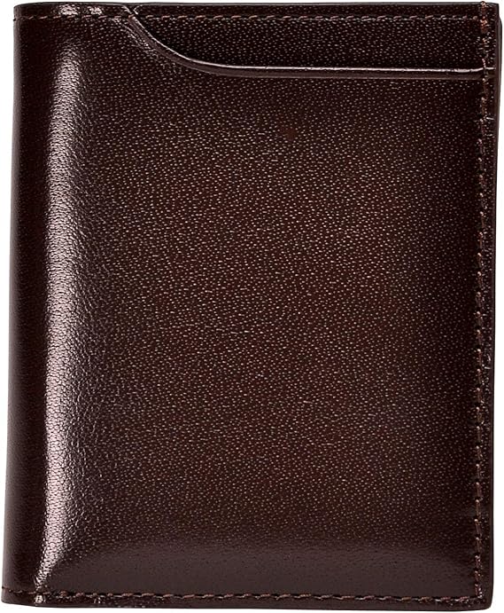 Amazon Co Jp ミラグロ Milagro Cbレザー スリム 二つ折り財布 財布 メンズ 二つ折り 二つ折り財布 レディース Btws25 チョコ 服 ファッション小物