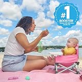Bright Starts Pop N Sit Portable Booster Pink 6 Months to 3 Years view 2
