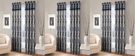 Buy Rd Trend Nature Eyelet Polyester Crush Abstract Pattern Window