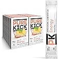 PURE KICK Energy Singles To Go Drink Mix, Peach Tea, Includes 12 Boxes with 6 Packets in each Box, 72 Total Packets