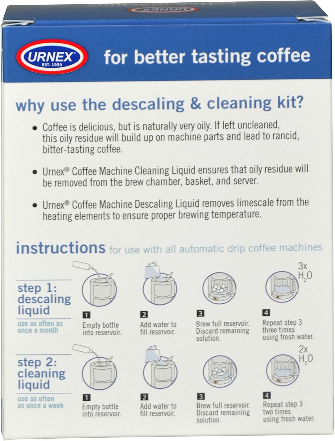 手数料安い 輸入品 未使用 Urnex コーヒーメーカークリーナーとデスカラー 魅力的な Www Iacymperu Org