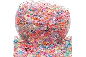ZTML MS 150,000 Pieces Rainbow Water Gel Jelly Beads, Water Beads, Vase Filler for centerpieces, Non Toxic Water Beads for Soilless Planting, Floral Arrangement, Vase Filler (Mix Color)