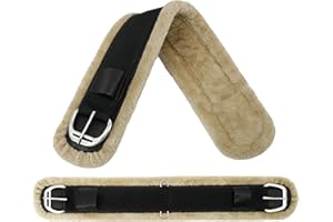 Jeereal Fleece Western Cinch,Breathable Horse Cinch Girth for Western Saddle