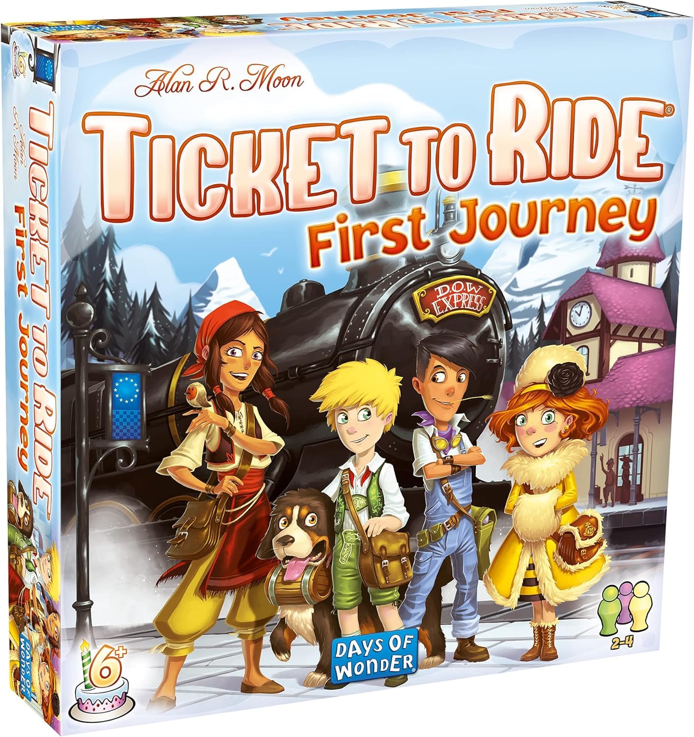Days of Wonder | Ticket To Ride First Journey Europe Board Game | Ages 6+ | For 2 To 4 Players | Average Playtime 15-30 Minutes