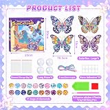 Hollivi Diamond Painting Kit for Kids 3D Butterfly Art Craft Gift Girls 5-12 view 6