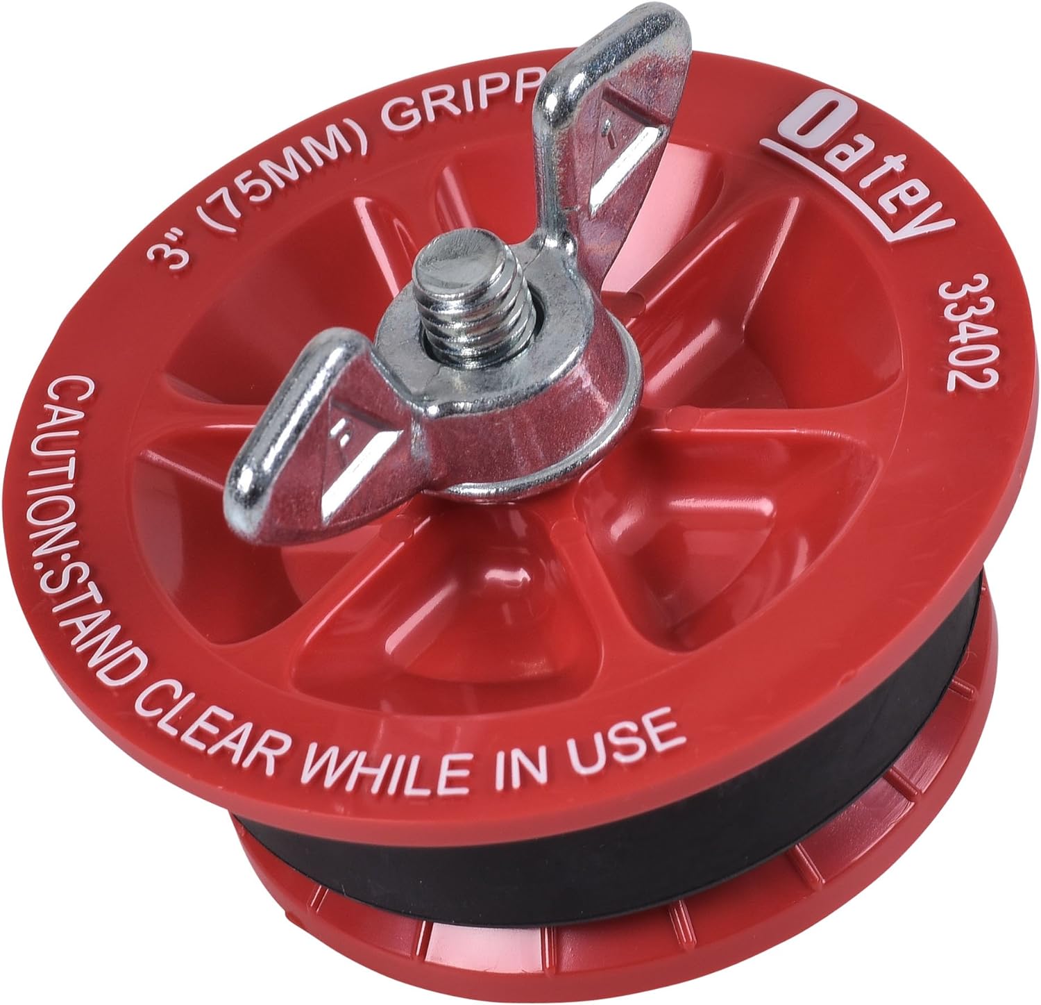 Oatey 33402 Mechanical Test Plug, 3 In, 5 Psi Back, Plastic, 110 Deg F, 3-Inch, Red