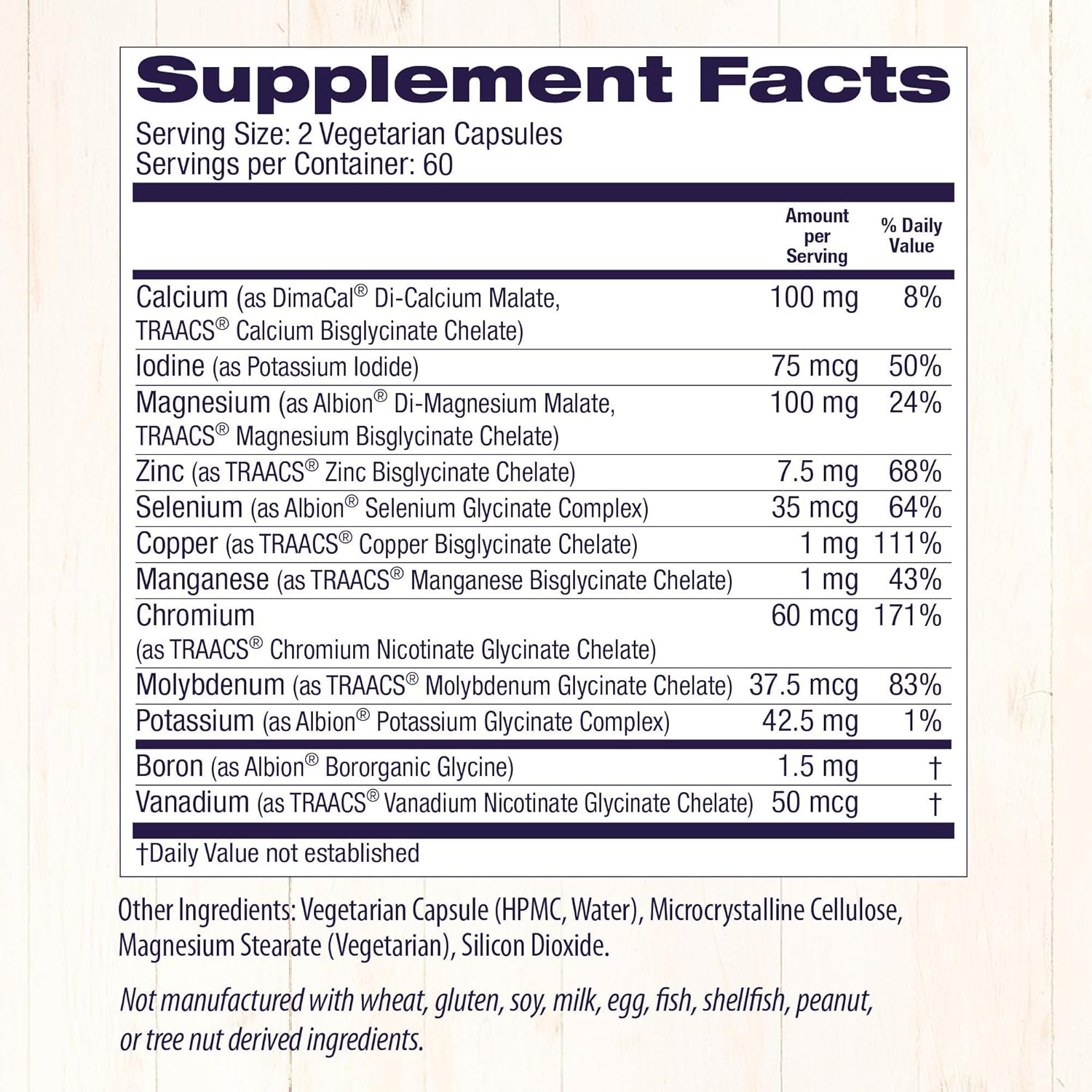 Healthy Origins Chelated Multi Mineral (Featuring Albion Minerals), 120 Veggie Caps: Health & Personal Care