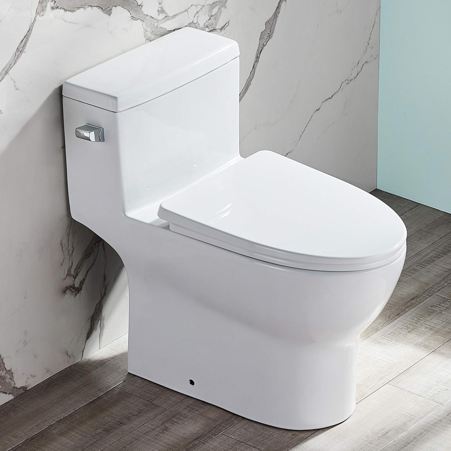 DeerValley DV1F52626 White OnePiece Toilet, Comfort Height Single