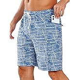 NORTHYARD Mens Swim Trunks Board Shorts 9 Inch Bathing Suit Swimwear Quick Dry Beach Short with Zipper Pocket - No Mesh Liner
