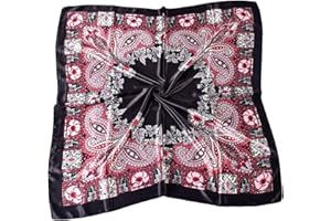 CHCYWJGJ Square Scarf Head Scarf Neck scarf Headscarf for Women with,Satin Hair Scarves Silk Bandana Scarf