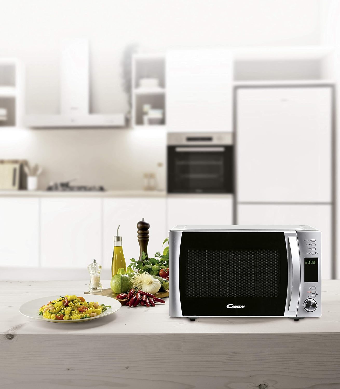 Grandi elettrodomestici Candy CMXG 22 DS Forno Microonde con Grill 22 Litri  Argento urban-earth.co.uk