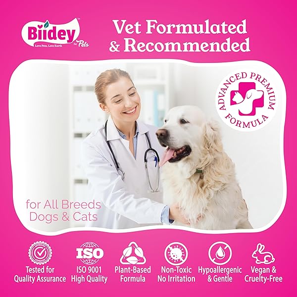 BIIDEY CAT DOG EAR & FACE CLEANER WIPES, GENTLY REMOVE EAR WAX & DEBRIS, RELIEVE EAR ITCHING & INFLAMMATION – SOOTHING CLEANSING DEODORIZING EAR CARE WIPES FOR CAT AND DOG