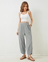 Xiaoxuemeng Womens Baggy Wide Leg Pants Casual