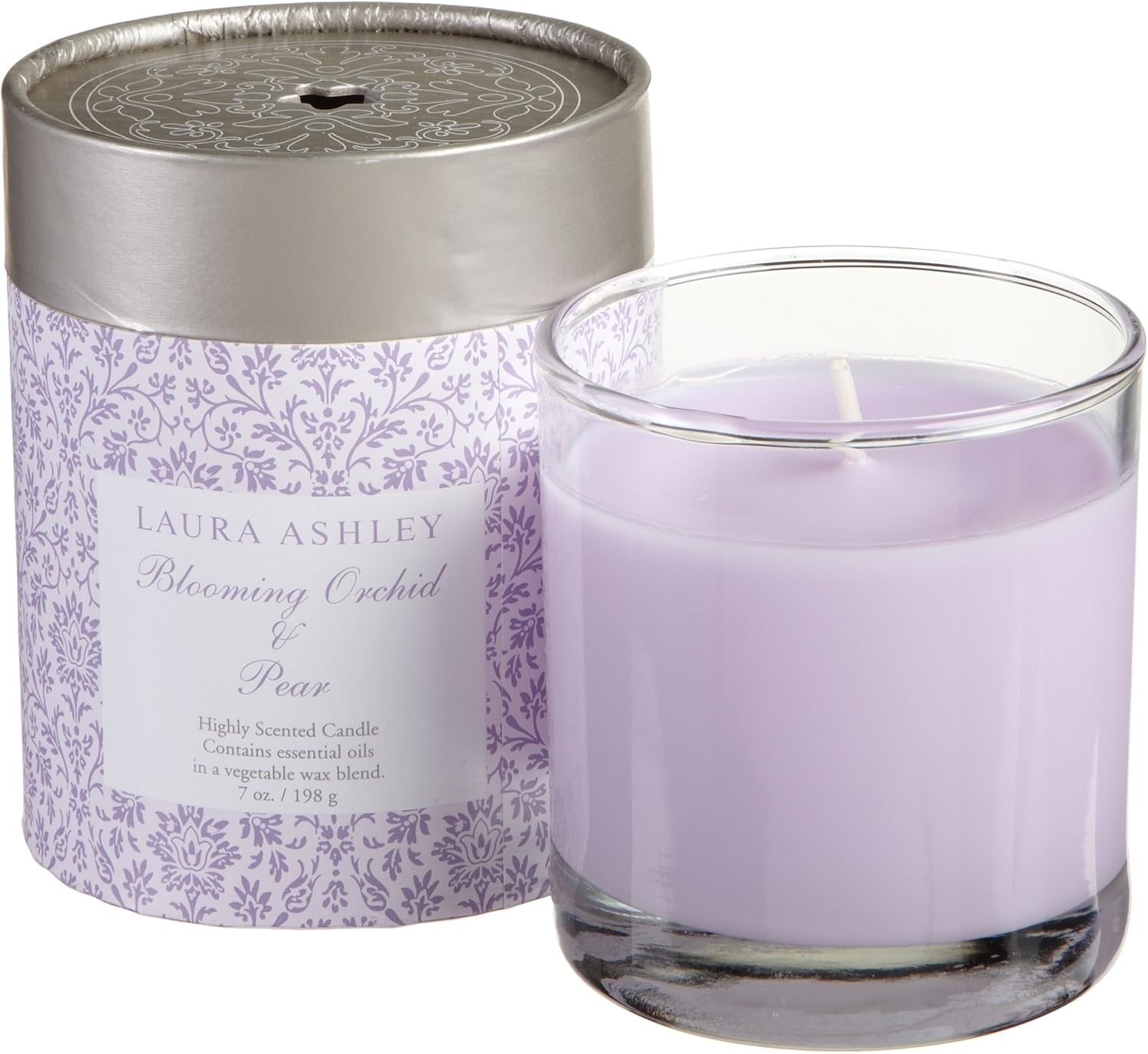 Laura Ashley 7Ounce Candle In Cylinder Gift Box, Blooming