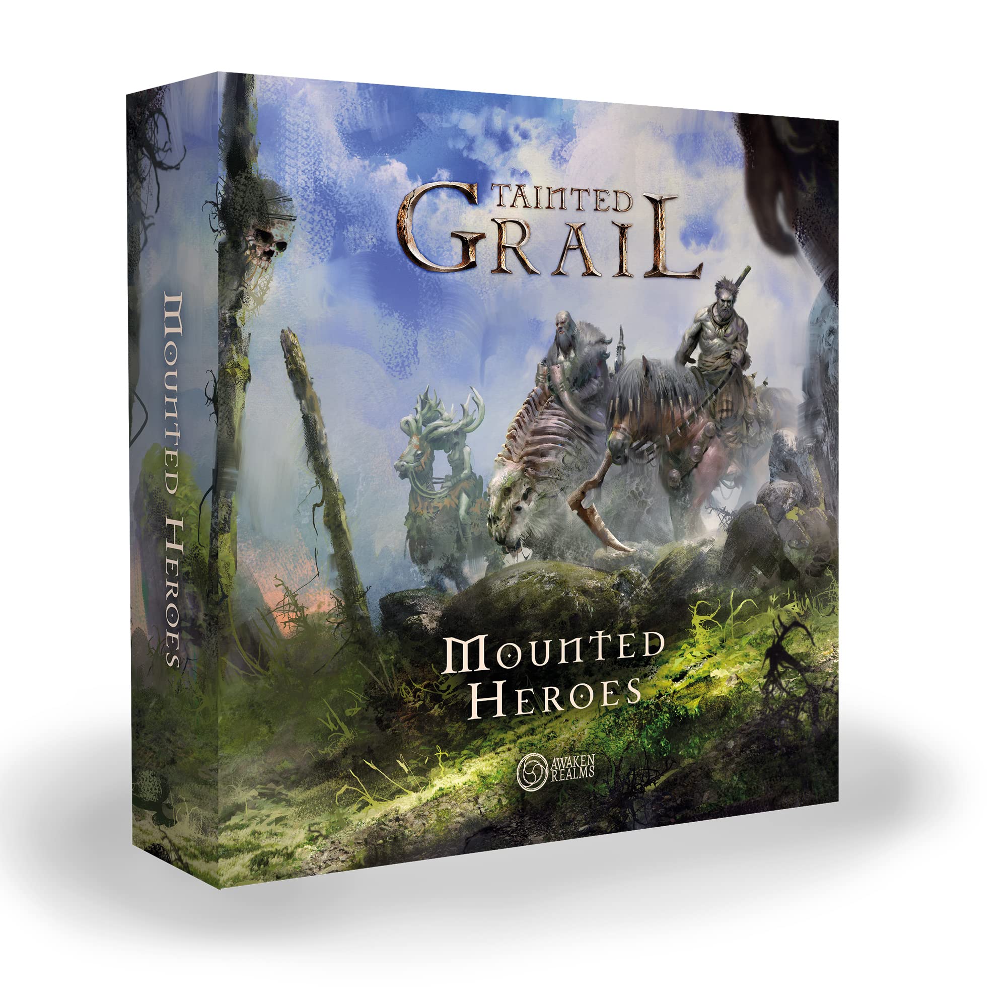 Awaken Realms | Tainted Grail: Mounted Heroes | Survival Miniature Game Expansion | Ages 14+ | 1-4 Players | 120-180 Minutes Playing Time