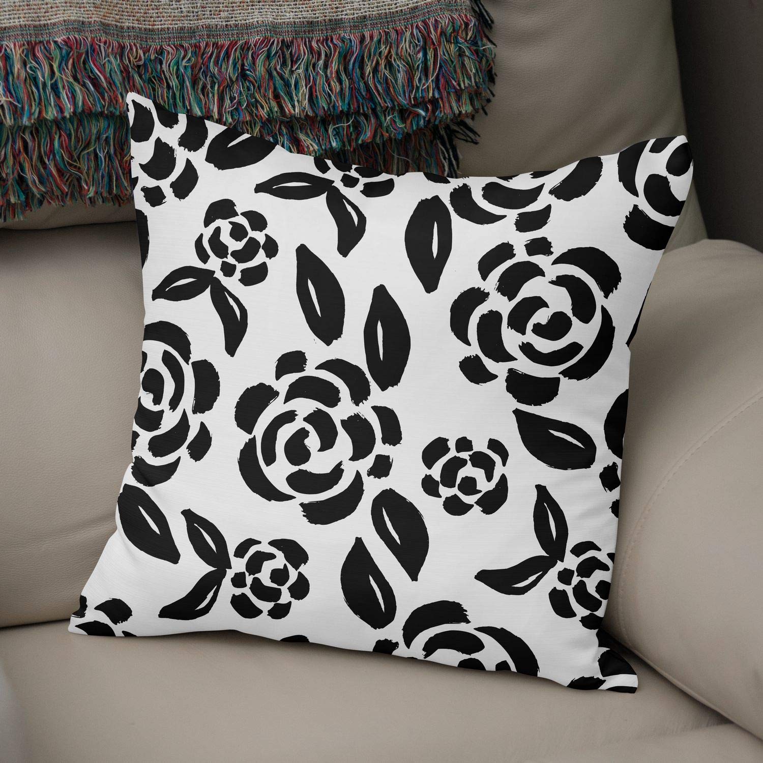 Bonamaison Decorative Cushion Cover Random Pattern, Throw Pillow Covers, Home Decorative Pillowcases for Livingroom, Sofa, Bedroom, Size:50x50 Cm - Designed and Manufactured in Turkey