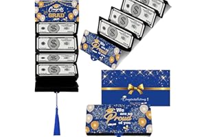 Meiidoshine Graduation Gifts, Graduation Money Holder with 6 Bill & Card Slots and Envelope, Congratulation Cash Gift Card Ho
