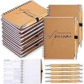 Tellingyou 20 Pcs Employee Appreciation Day Gifts Bulk for Social Worker with Inspirational Spiral Notebooks 2026 Weekly Planner to Do List Notepad Pens Thank You Gift for Coworker Teacher (Kraft)