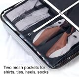 MISSLO 54" Suit Carrier Garment Bag with 2 Pockets Black view 3