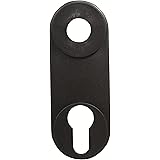 HendersonExternal Door Faceplate, Grey, Modern Style, Steel, 112mm x 112mm